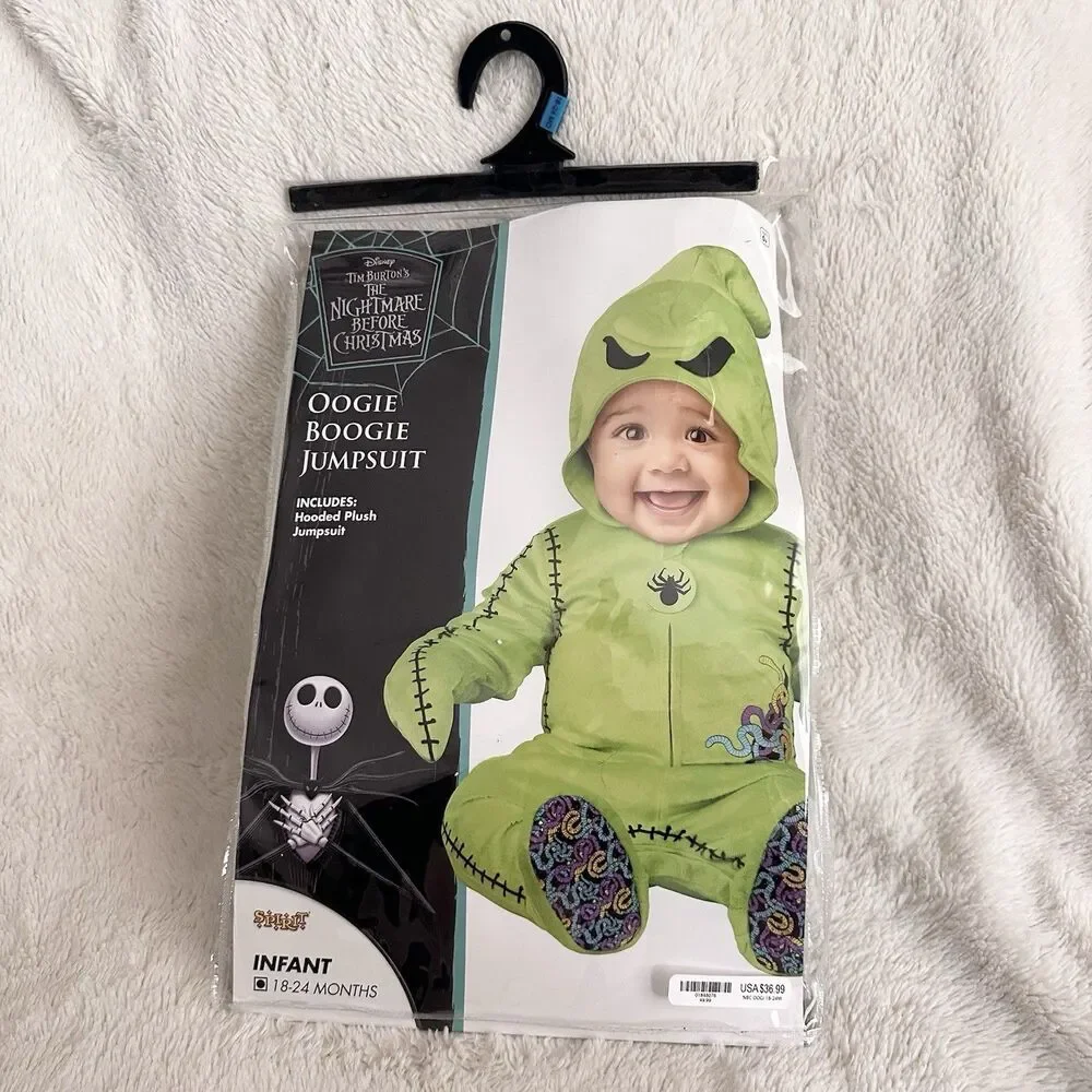 Spirit Halloween Oogie Boogie Jumpsuit Infant Costume 18-24 Months NBC Nightmare